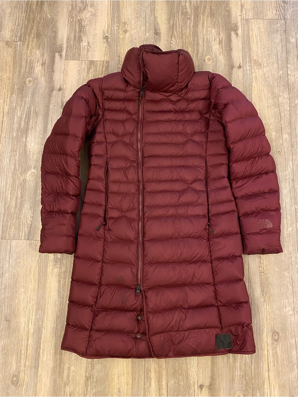 The North Face Women's Burgundy Long Puffer Coat